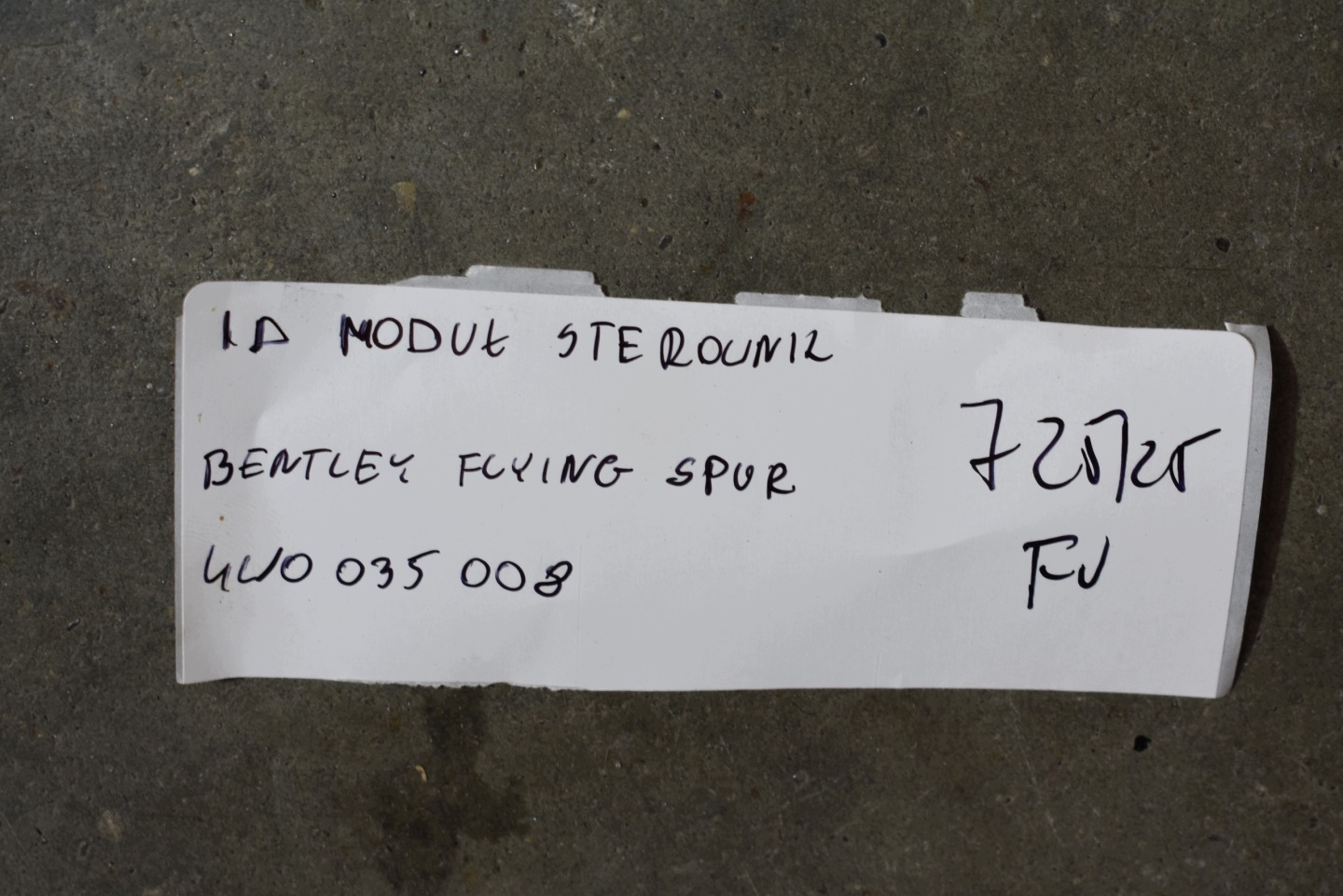 IDEALNY control unit module BENTLEY FLYING SPUR 1