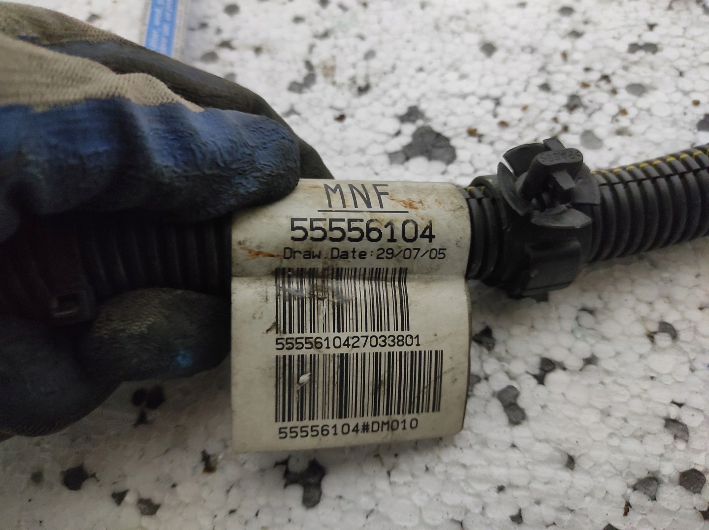 OPEL CORSA D 1.2 bundle alternator terminal 55556104
