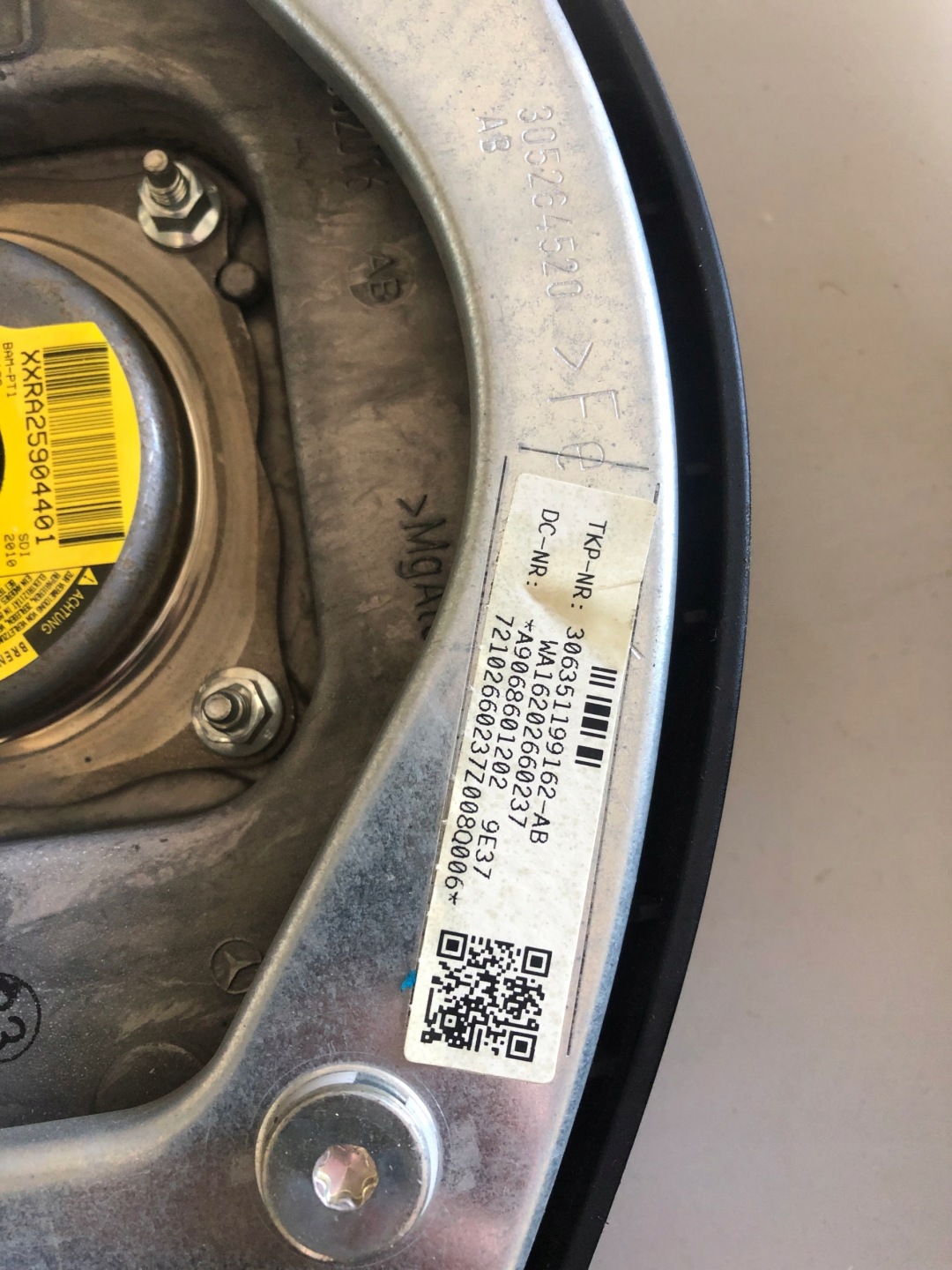 airbag MERCEDES SPRINTER II W906 A9068601202