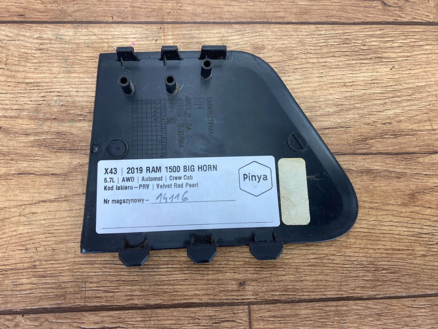 Copri Destro Dodge Ram 1500 DT 2019+