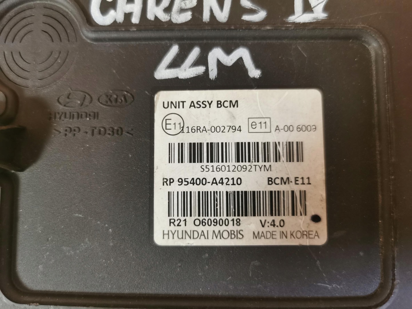 modulo BCM KIA CARENS IV 1.7 CRDi 95400-A4210 13-19