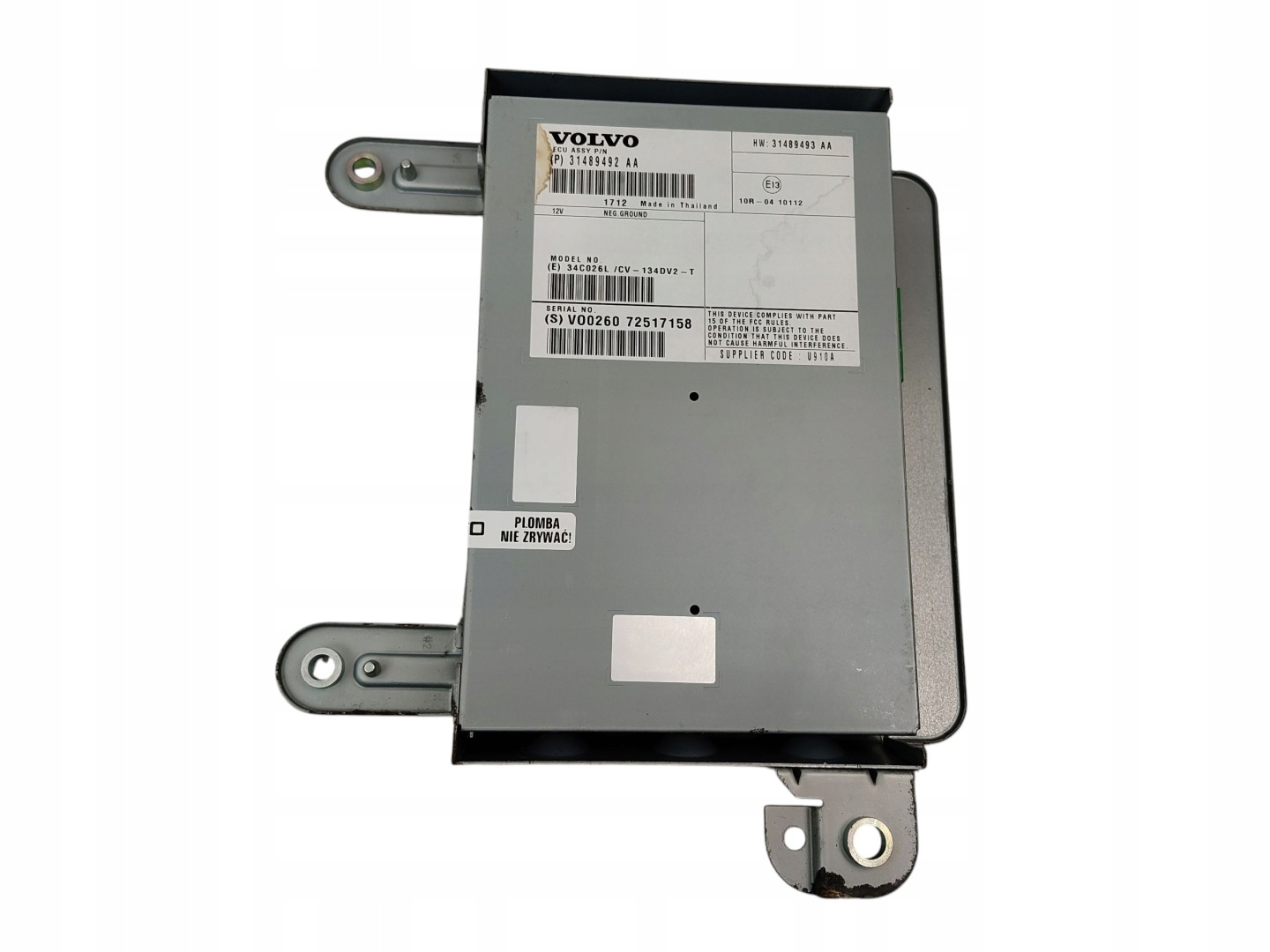 modulo AMPLIFICATORE RADIA AUDIO VOLVO V40 II 2 S60 V60 XC60 e 31489492