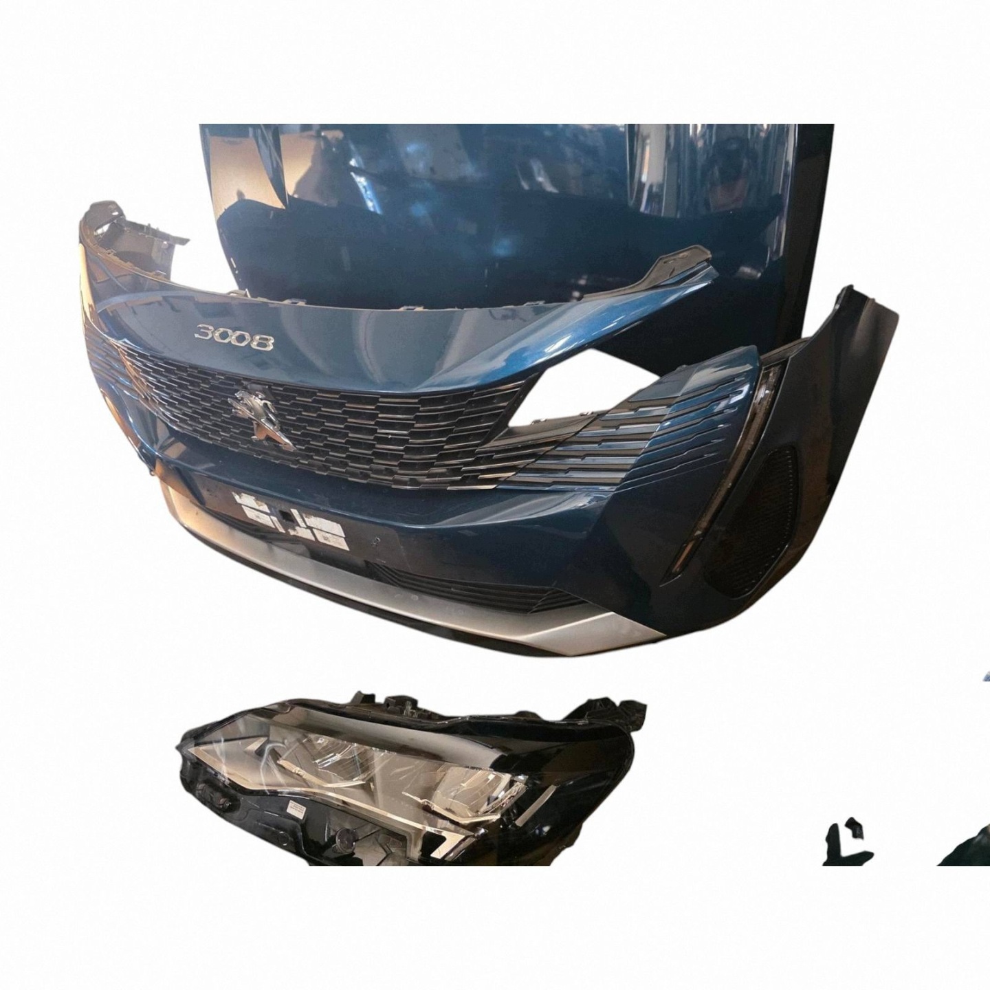 front complete lights FULL LED KAMERA bumper PEUGEOT 3008 II LIFT 1.6 THP
