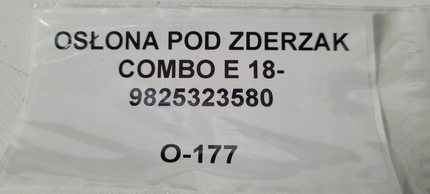 cover below bumper COMBO E 18- 9825323580 original