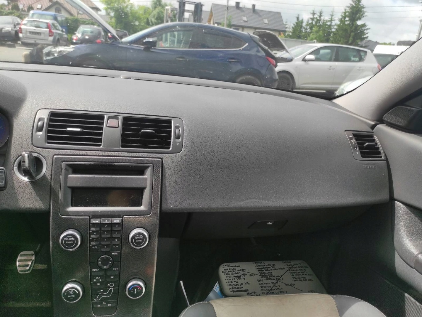 running board airbag POSTRZALOWY cockpit VOLVO C30 dashboard instrument panel