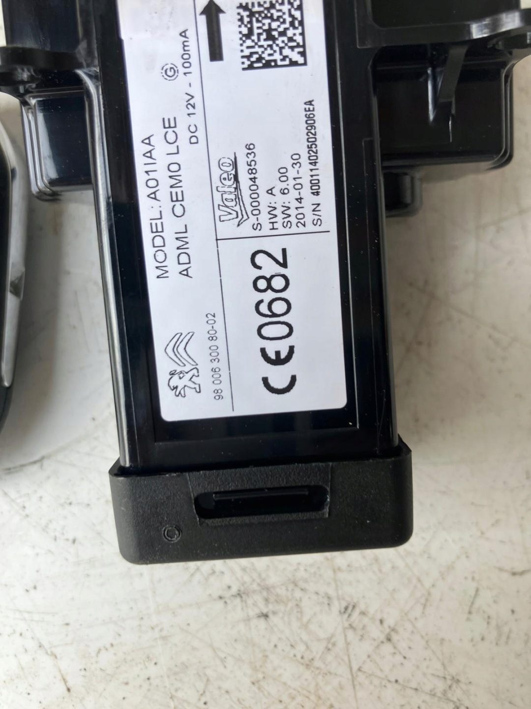 key PILOT KEYLESS CITROEN C4 PICASSO II 96742552ZD 9800630080