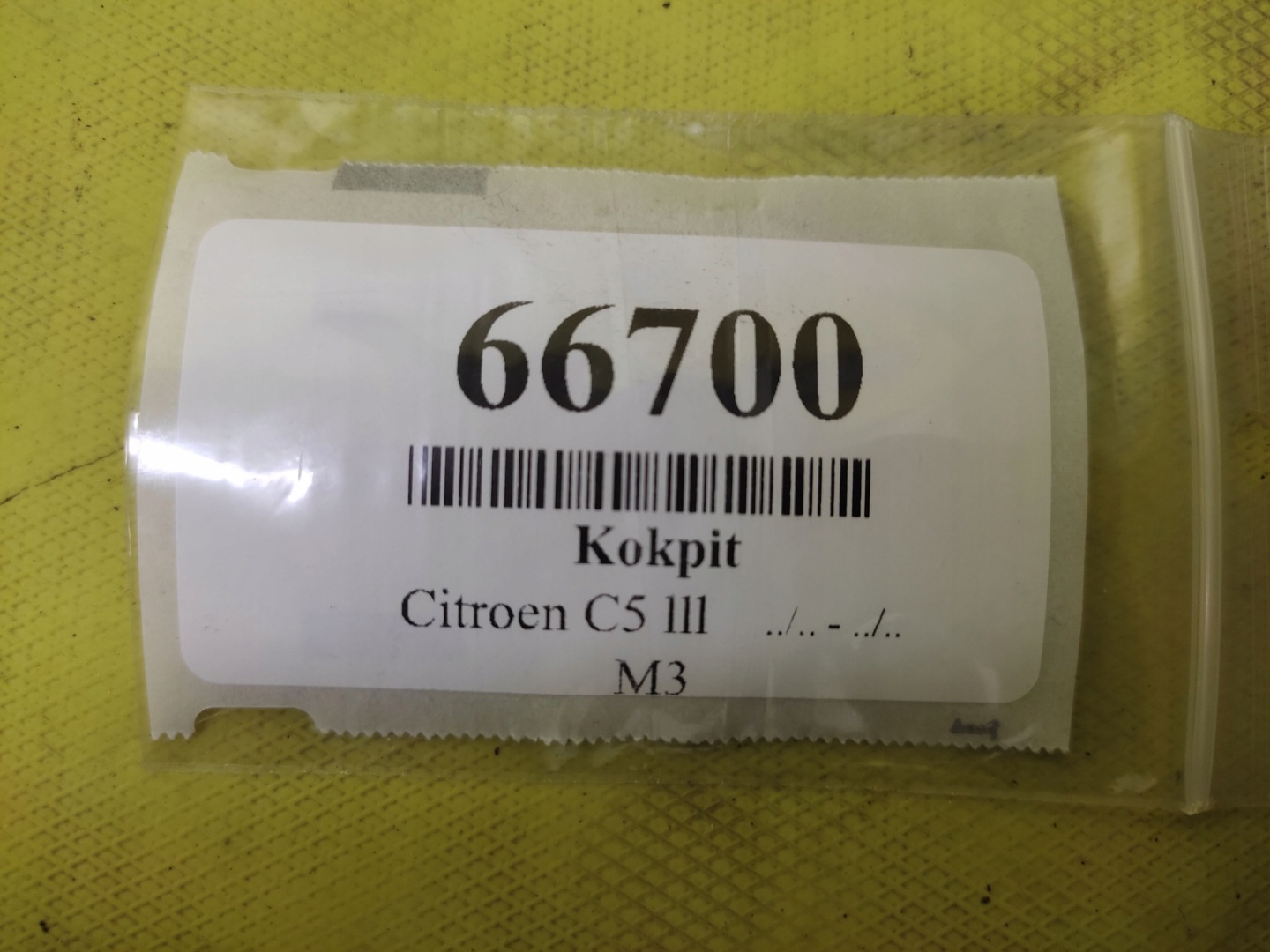 CITROEN C5 III KOMBI cockpit console dashboard instrument panel