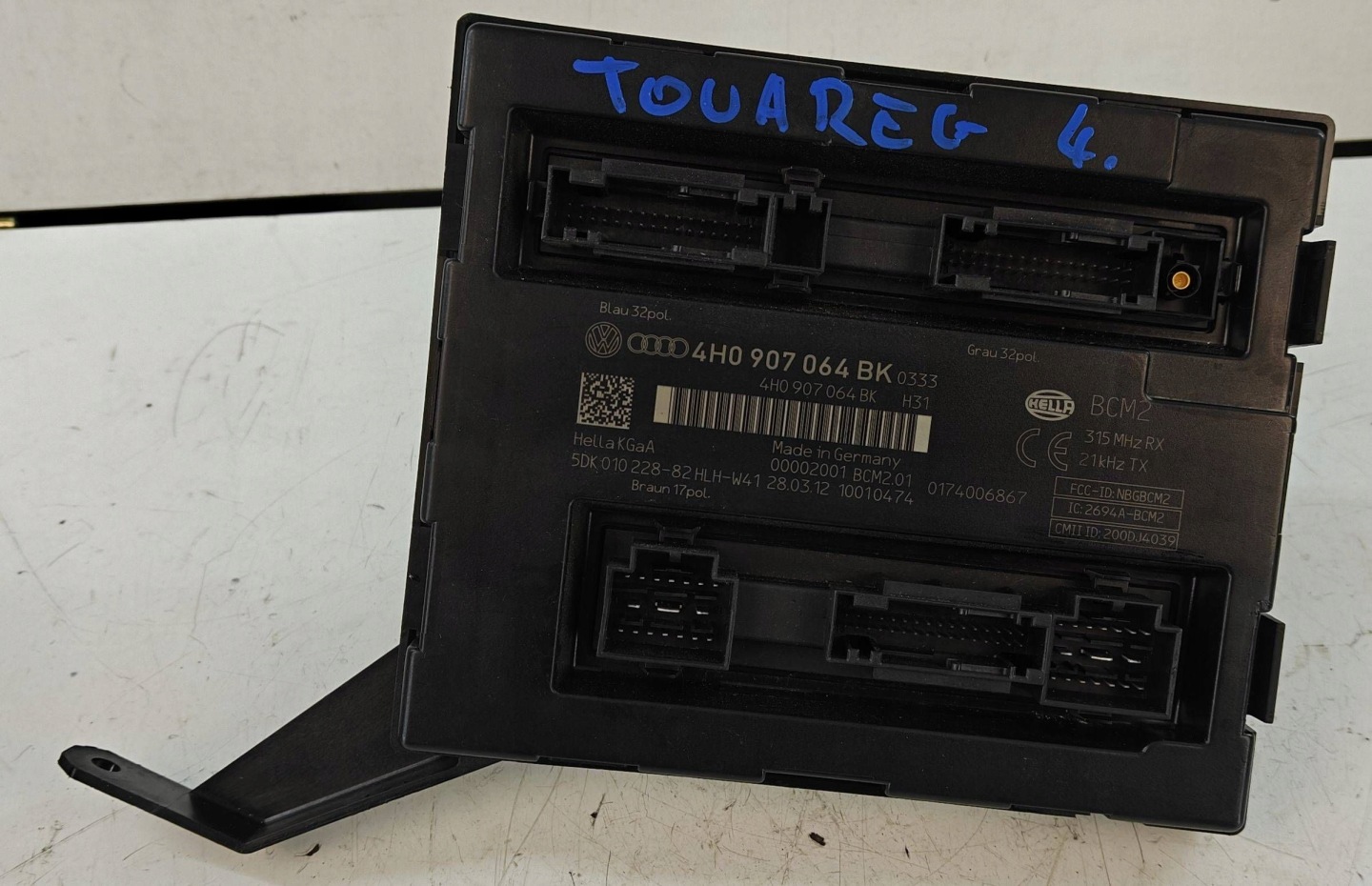 VW Touareg II 7P 10- 3.6 FSI 4h0907064bk module control unit komfortu BCM2