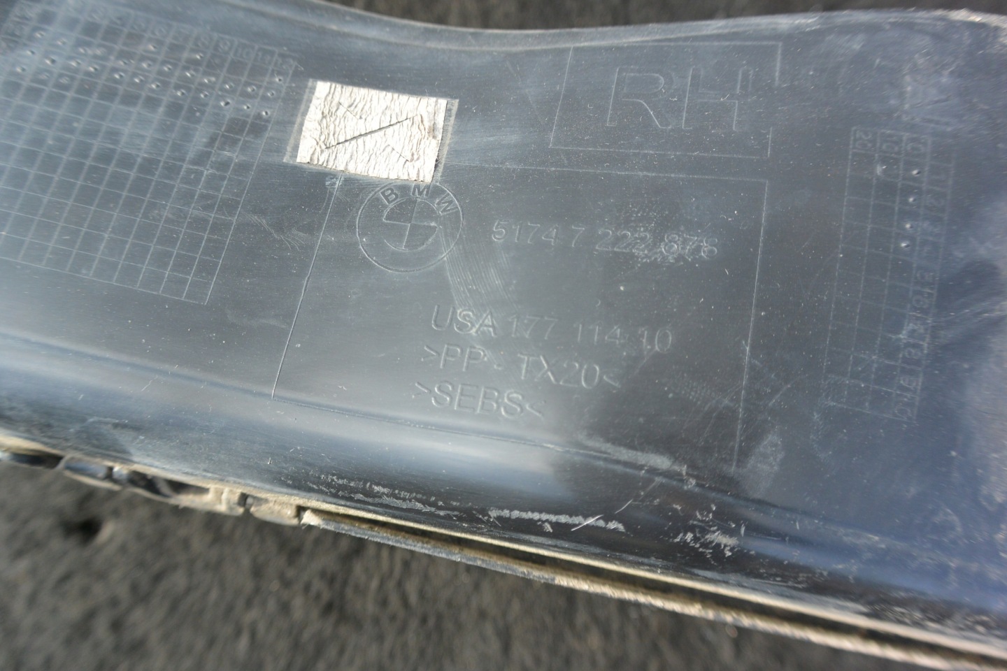 intake air HAMULCOW right BMW X5 E70 LIFT
