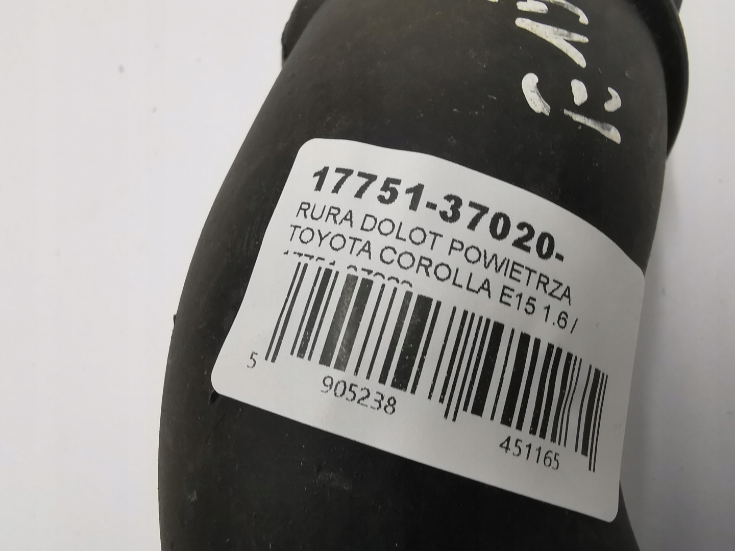 pipe air hose TOYOTA COROLLA E15 1.6 / 17751-37020