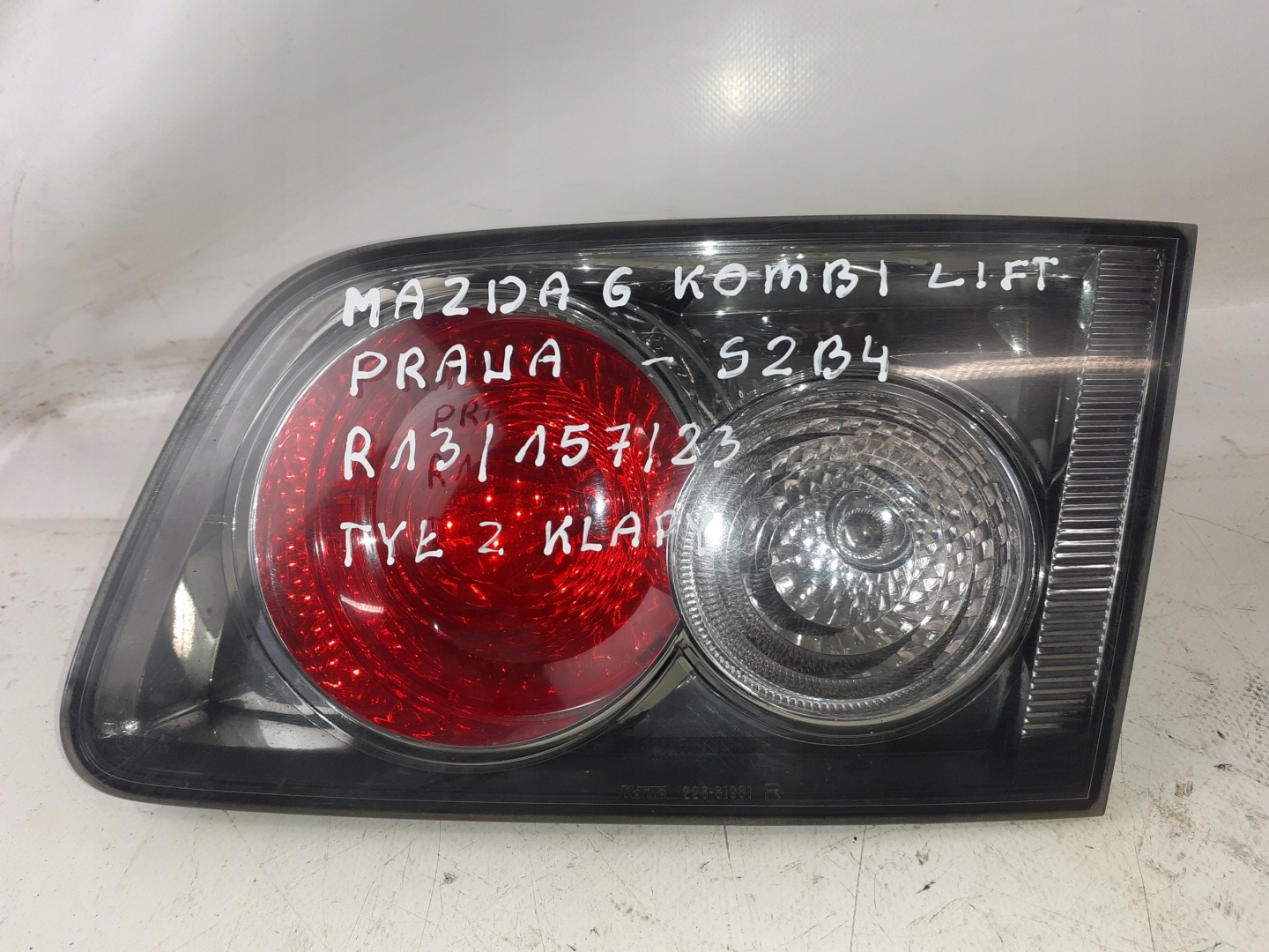 MAZDA 6 light right rear part trunk door right rear KOMBI
