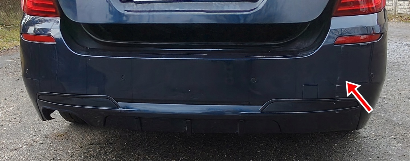 BMW F10 14R bumper rear part PDC A89