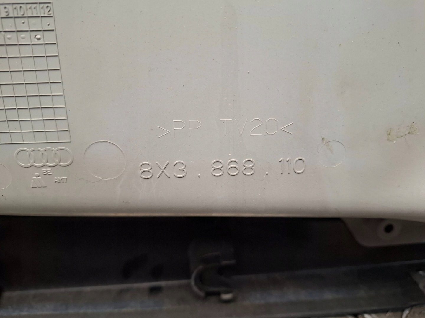 upholstery door right front 3D 8X3868110 AUDI A1 8X
