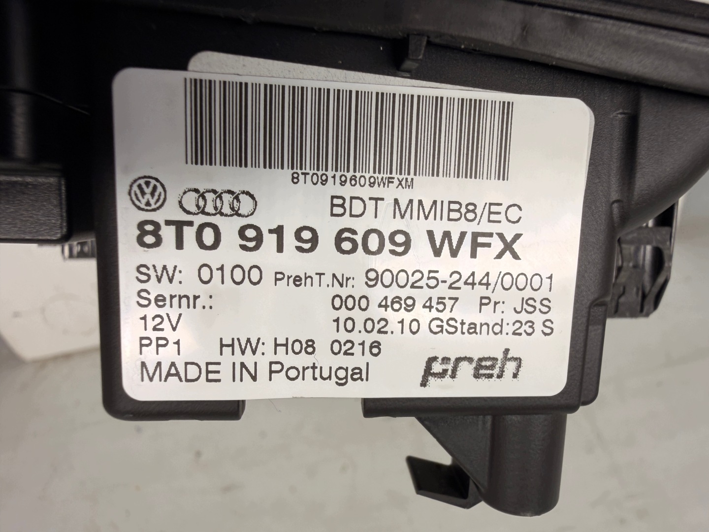 Audi A5 8T panel Schalter 8T0919609WFX