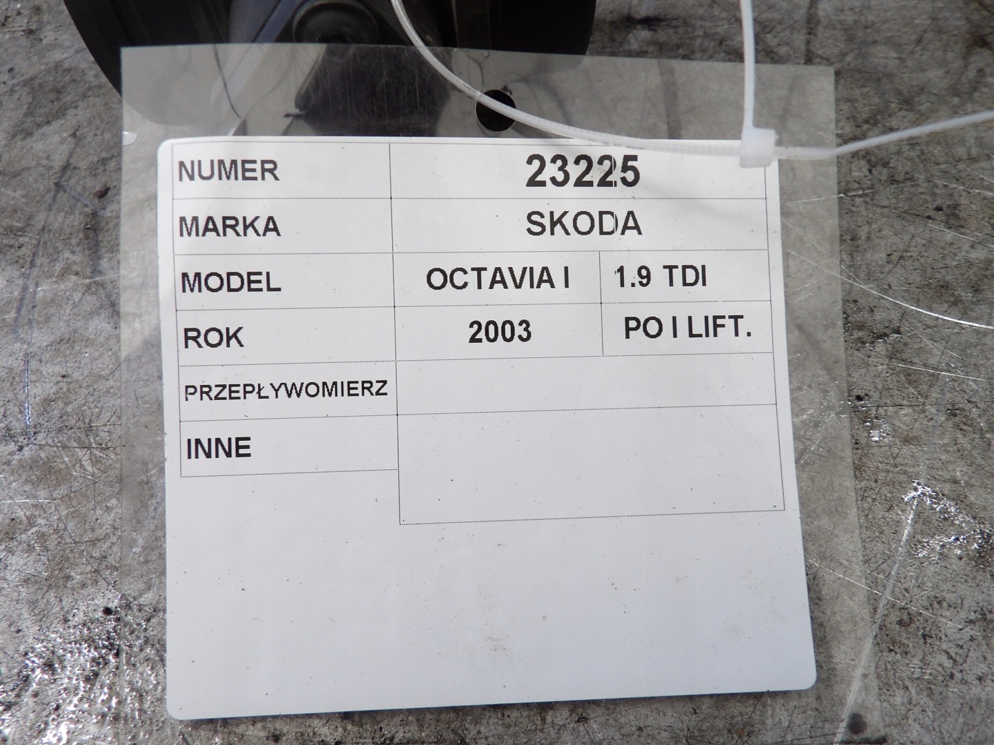 Skoda Octavia e Debimetro 0281002757