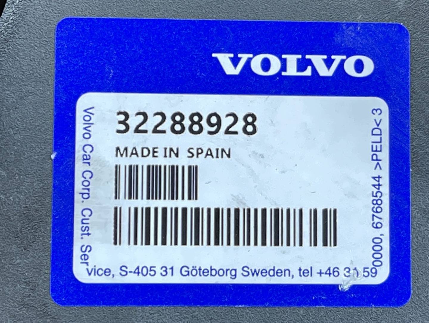 VOLVO XC60 II 2017- support console étrier aile avant gauche 32288928