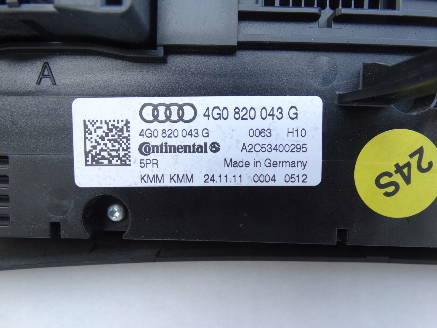 AUDI A6 C7 A7 Unite commande clima KLIMY Bouches buses 4G0820043G EUROPA Original