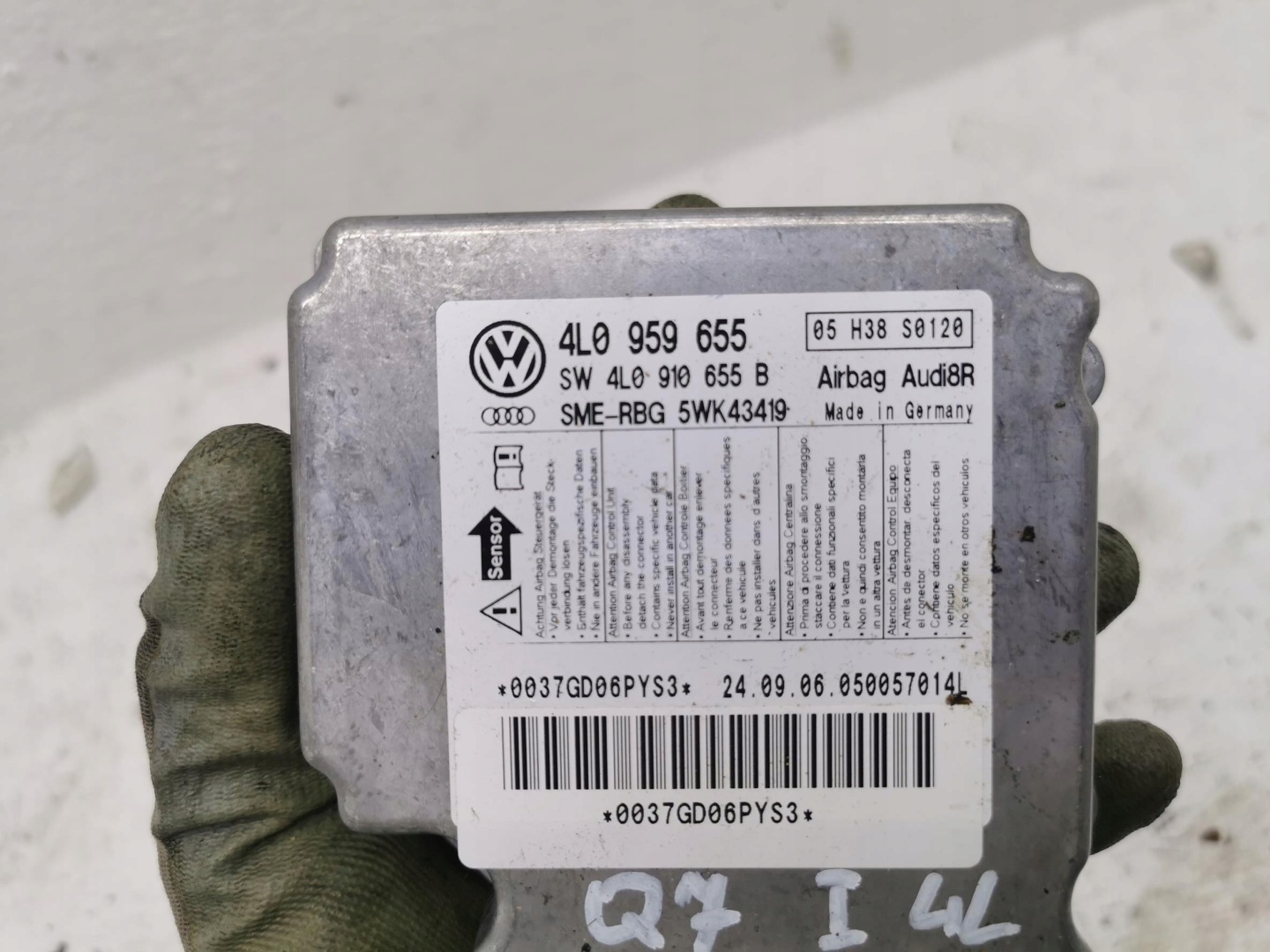 modulo Centralina airbag AUDI Q7 e 4L 4L0959655B