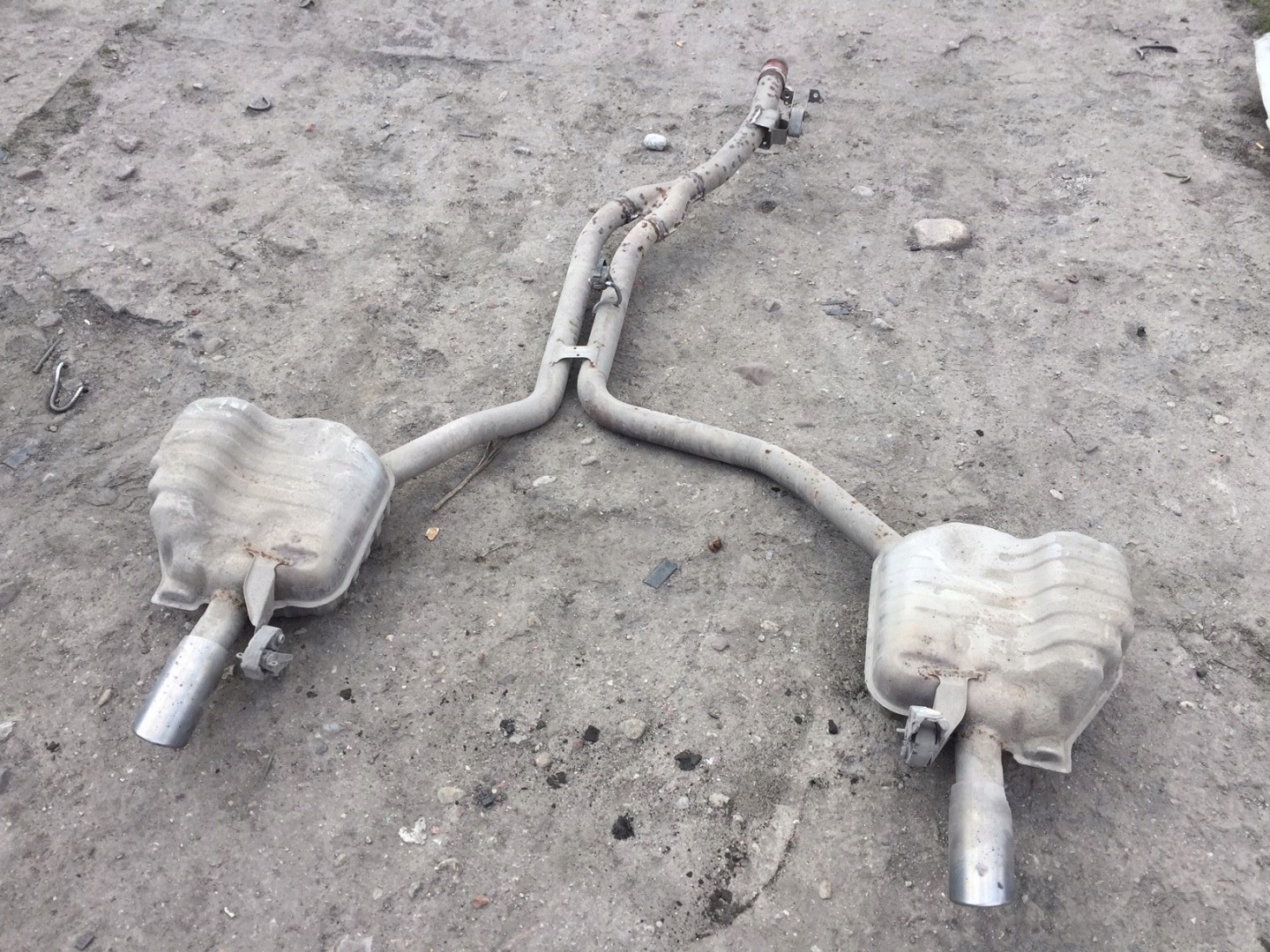 AUDI A8 D4 3.0 TDI muffler, exhaust 4H0253611A