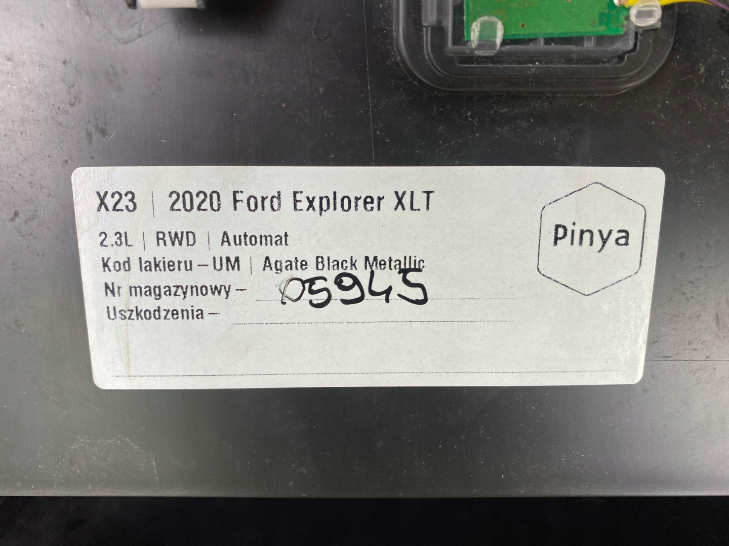 Handschuhfach des Beifahrers Ford Explorer VI 2020+ USA