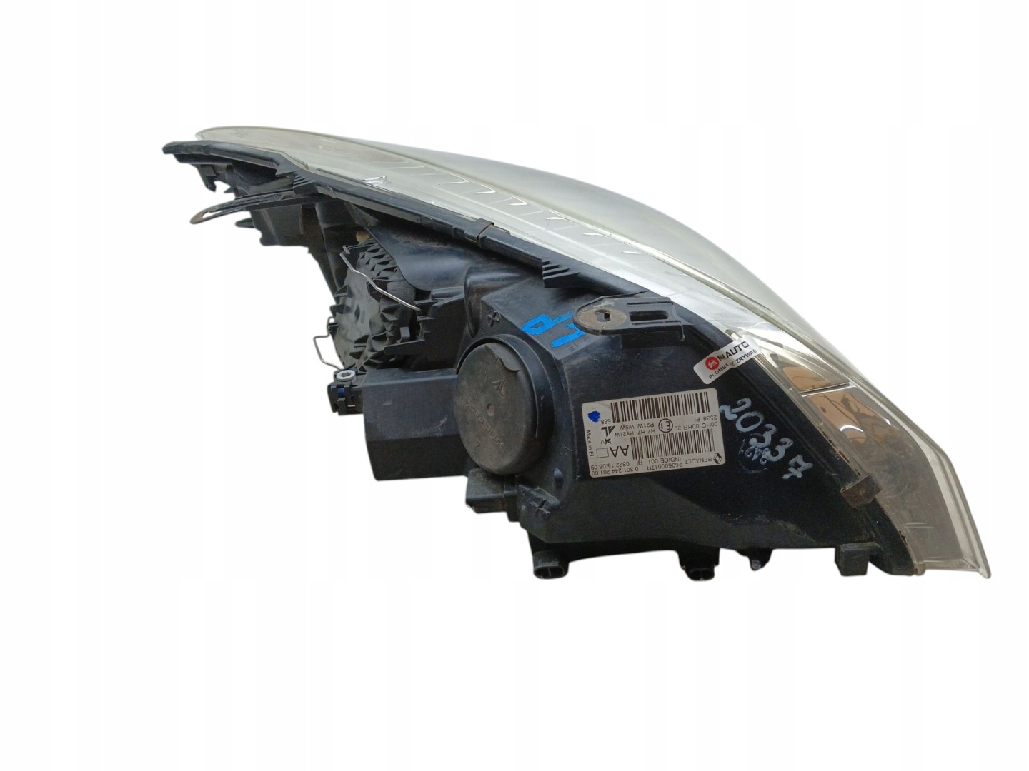 light REFLEKTOR left front RENAULT MEGANE III (2008-2011) 260600017R EUROPA