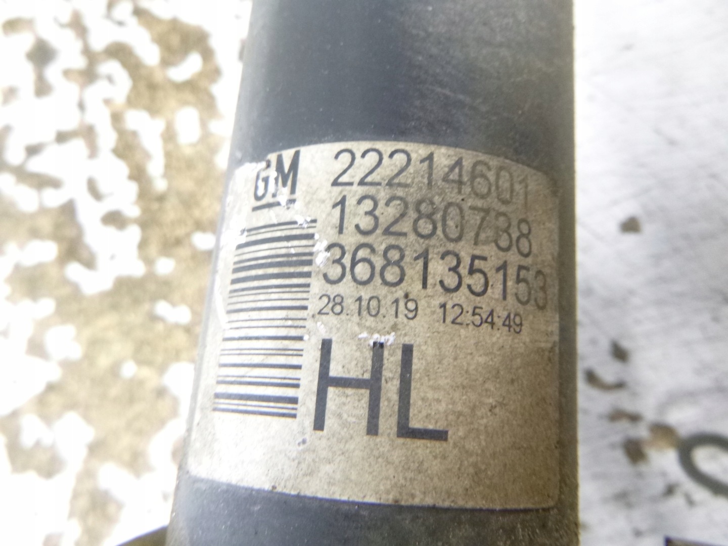 shock absorber front left Opel Astra H 1.6 1.8 2007r 13280738 GM 22214601