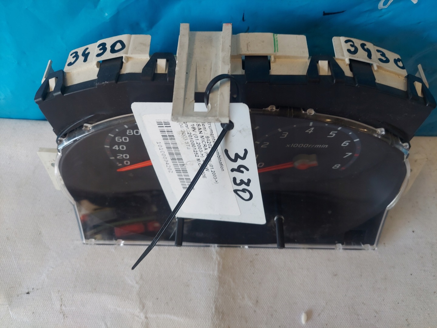 dials clock NISSAN MICRA K12 1.2 B AX760
