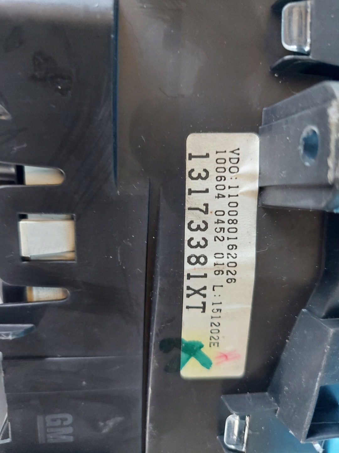 dials clock OPEL MERIVA A 1.7 CDTI 13173381XT