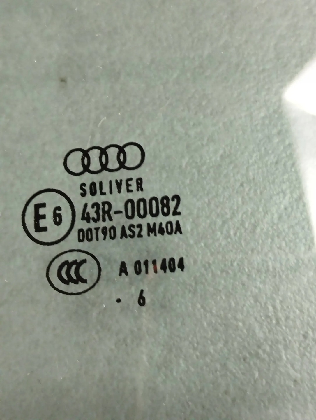 Audi A6 C7 4G 2016 window left rear part sedan