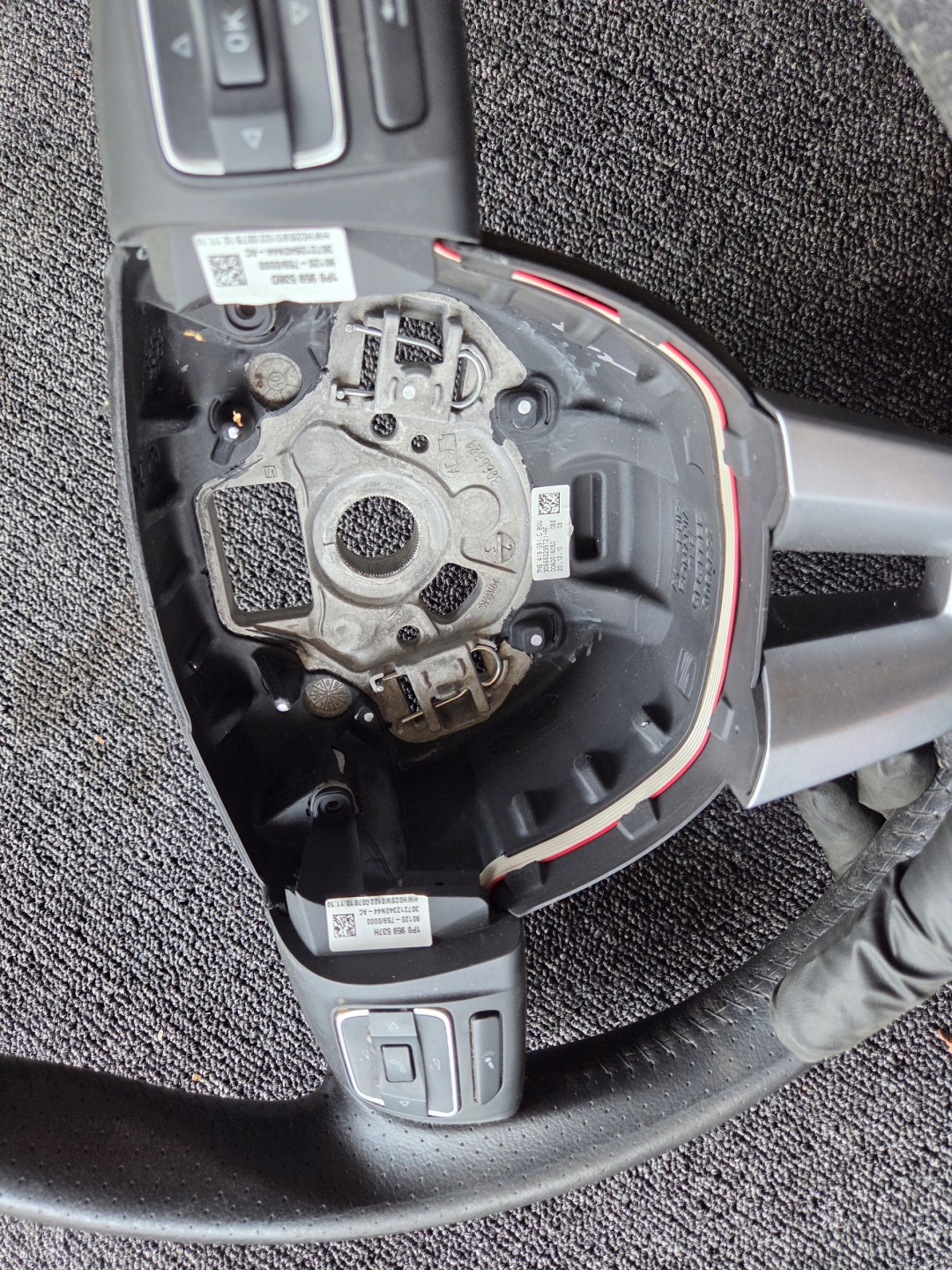 steering wheel, leather MULTIFUNKCJA SEAT ALHAMBRA LEON II 7N5419091C