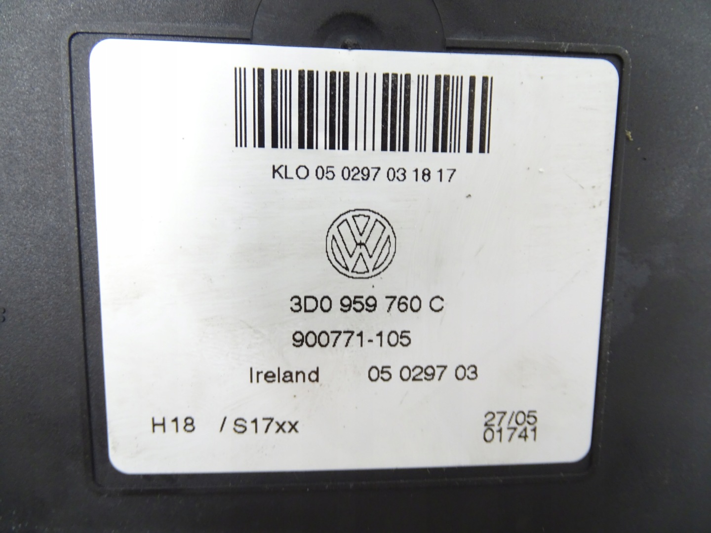 module control unit seat BENTLEY FLYING 3D0959760C