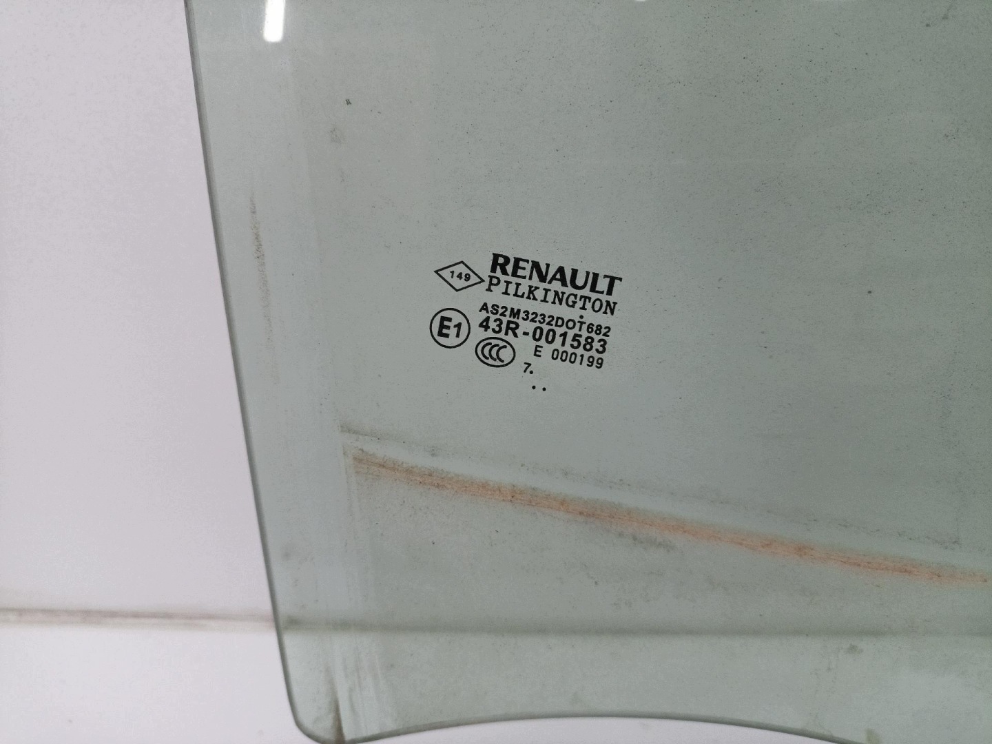 window door rear part right side Renault Captur 2016 43R-001583