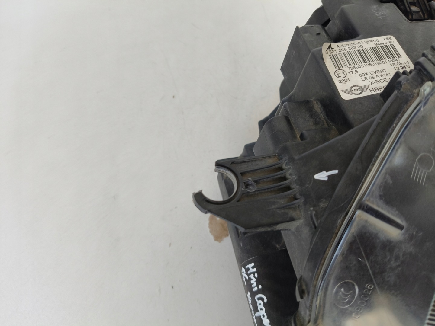 light left REFLEKTOR MINI COOPER ONE R56 XENON