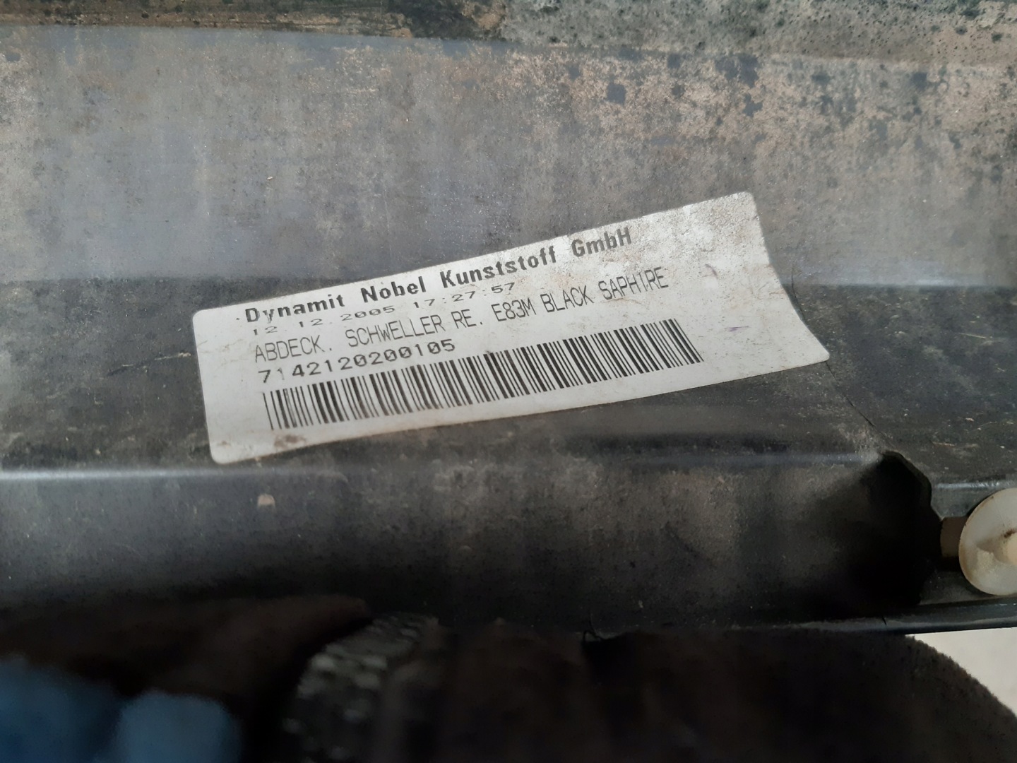 moulding threshold right m-packet 3414422 BMW X3 E83