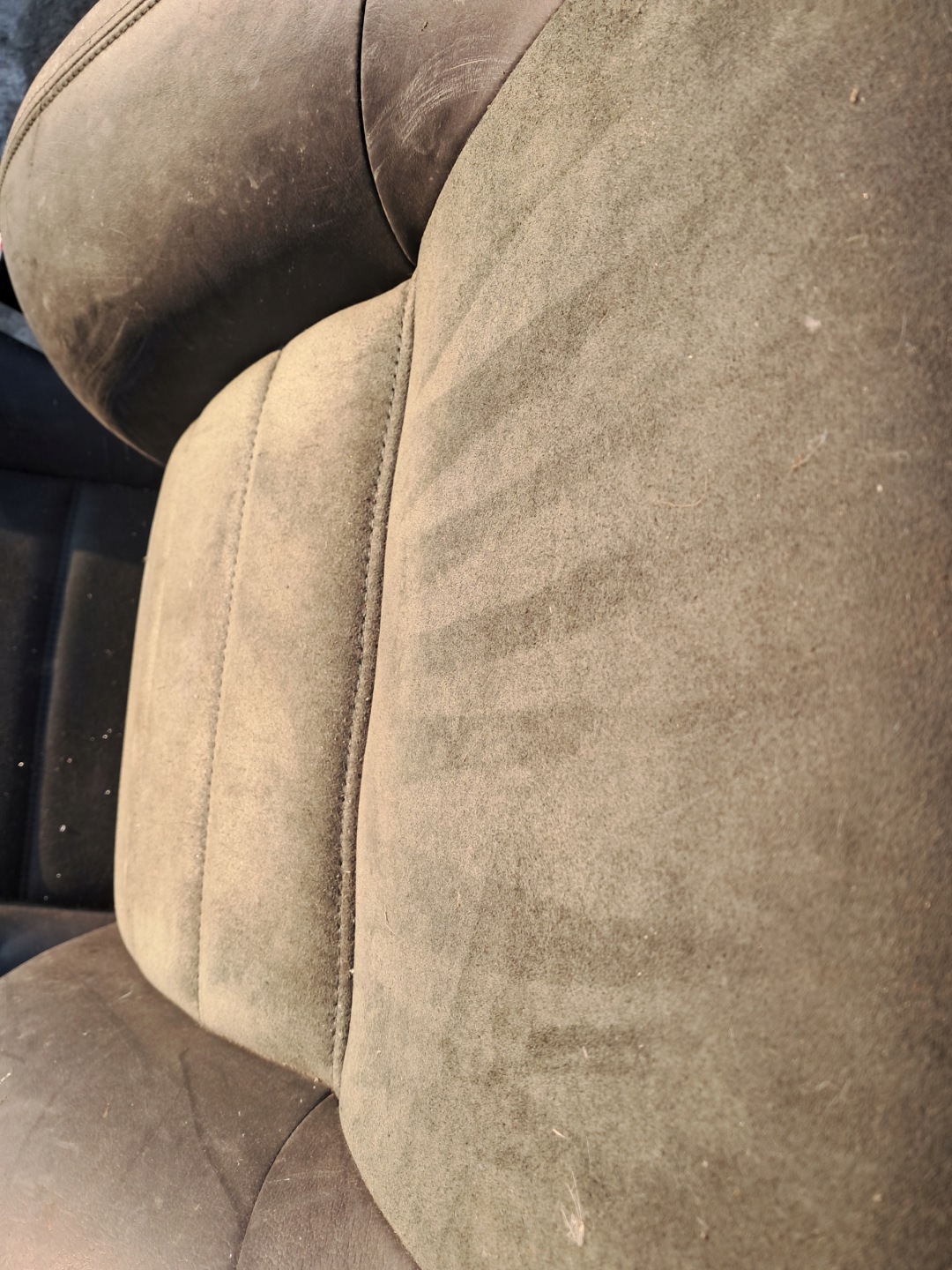 seat left driver´s JAGUAR X-TYPE leather black ALCANTARA green