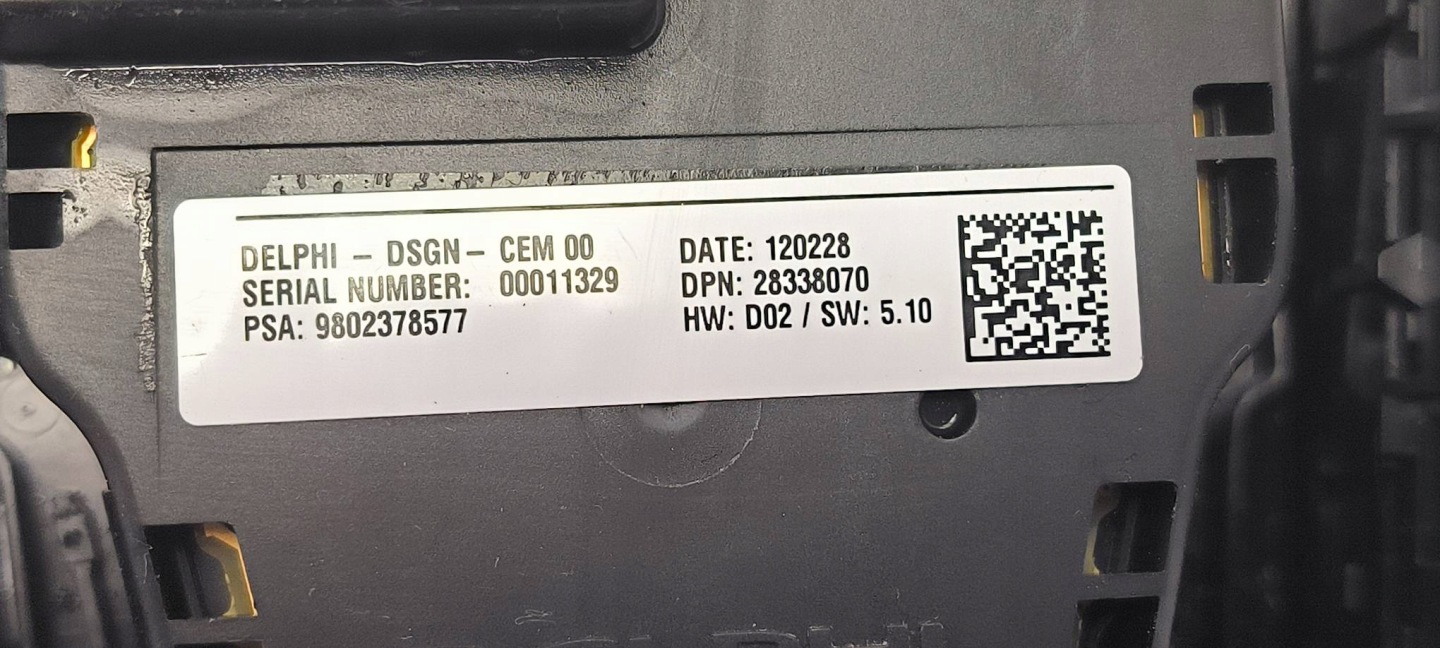 PANEL 9686453077 PEUGEOT 508 RXH