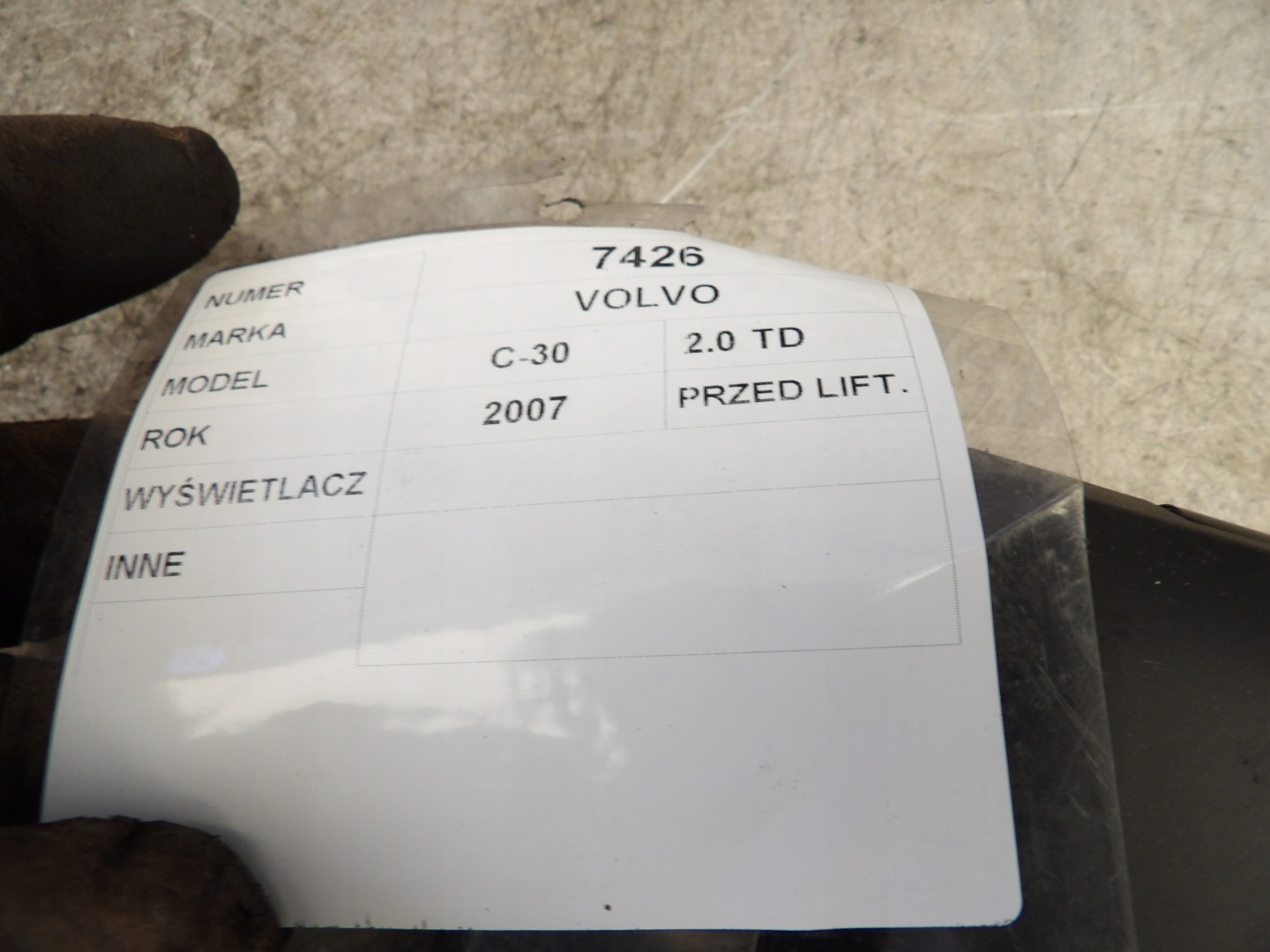 Volvo C30 Écran Navigation