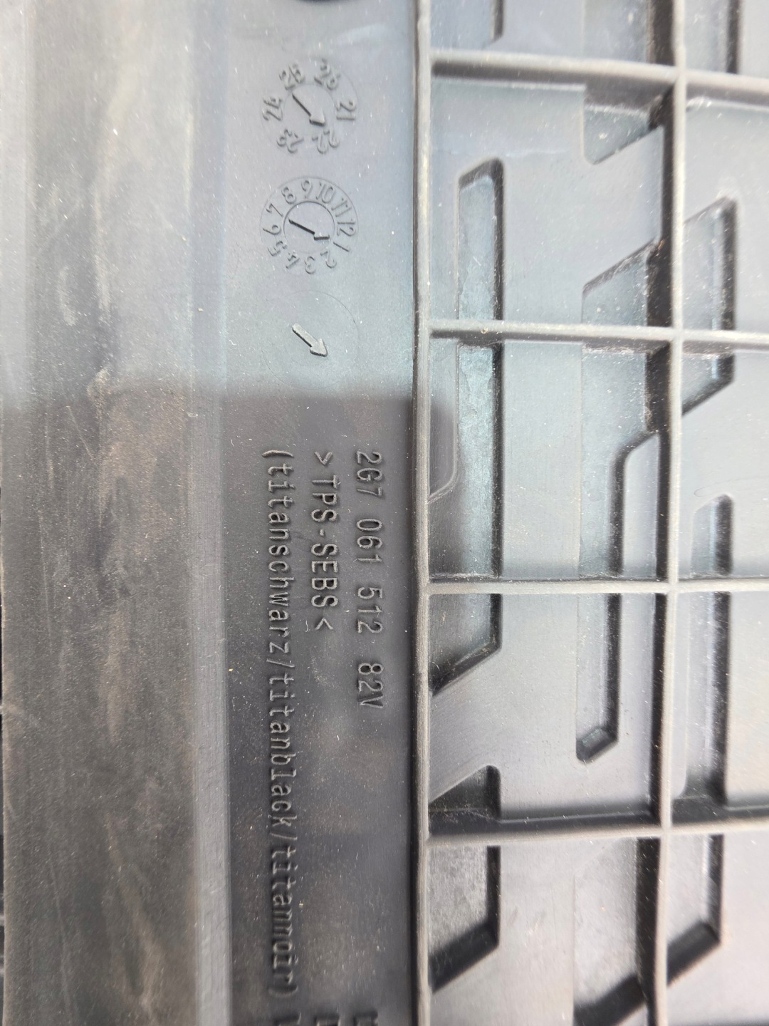 mats rubber TAIGO 2G7 2G7061502 2G7061512