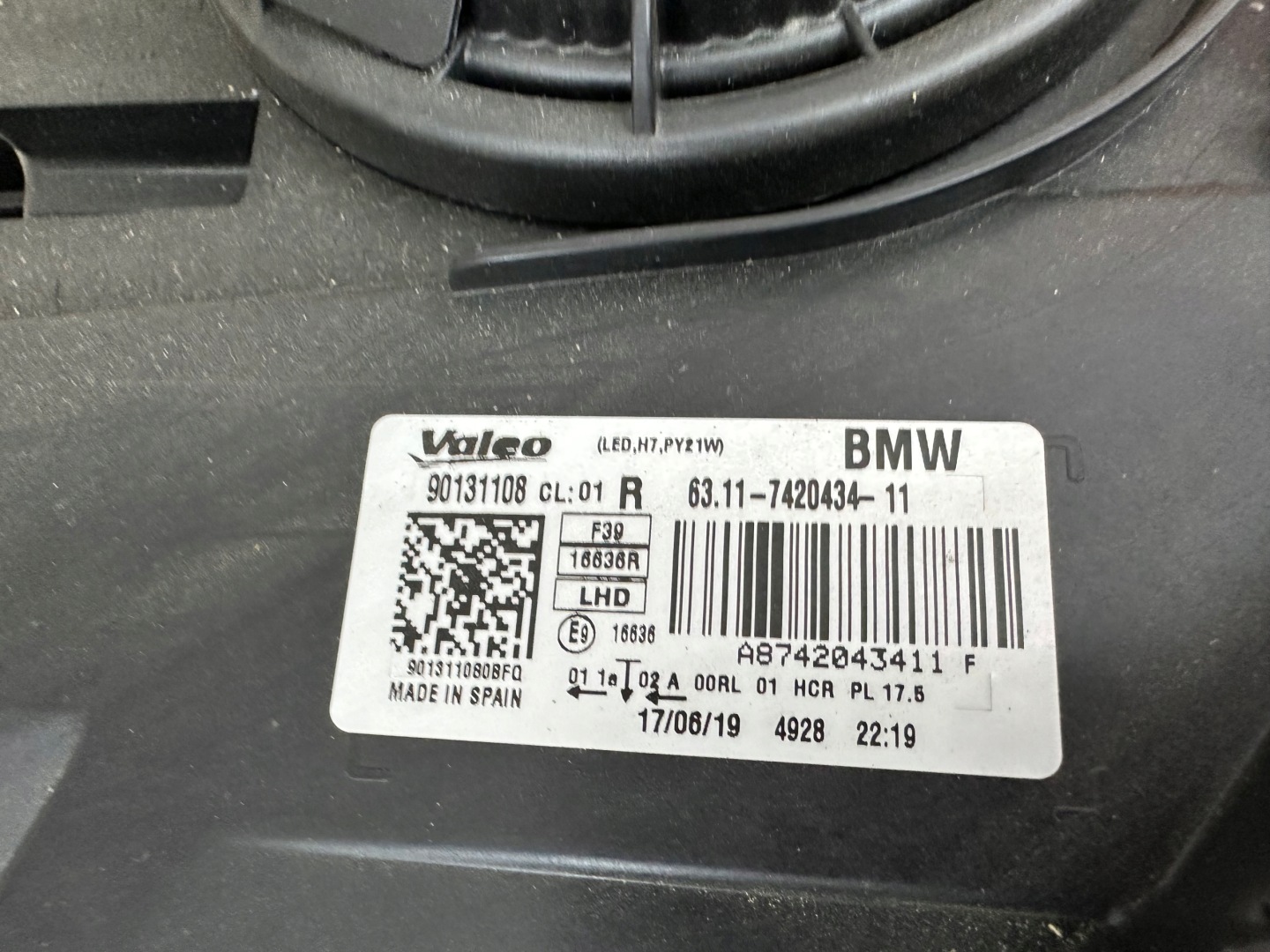 BMW X2 F39 17- light right front front