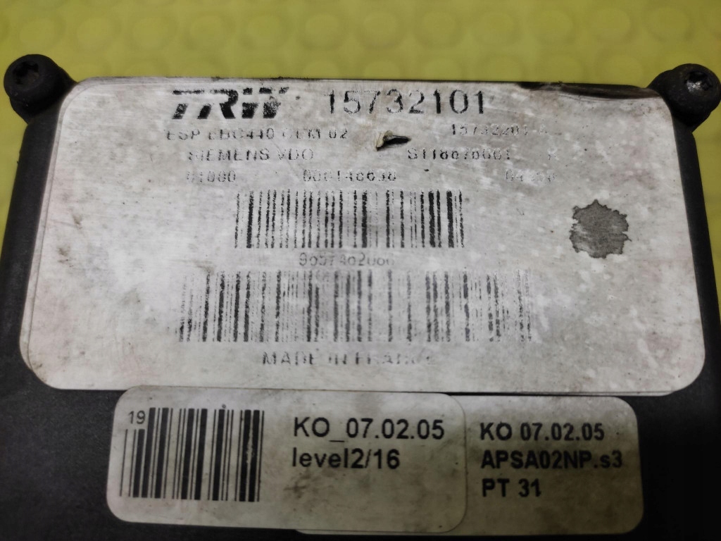 PEUGEOT 407 1.6 HDI Pompa ABS