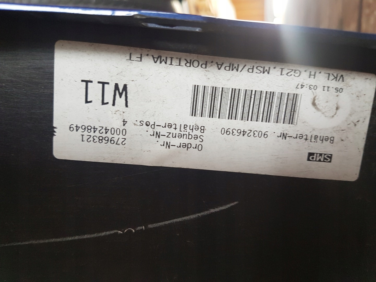bumper rear BMW SERIA 3 G21 m-packet