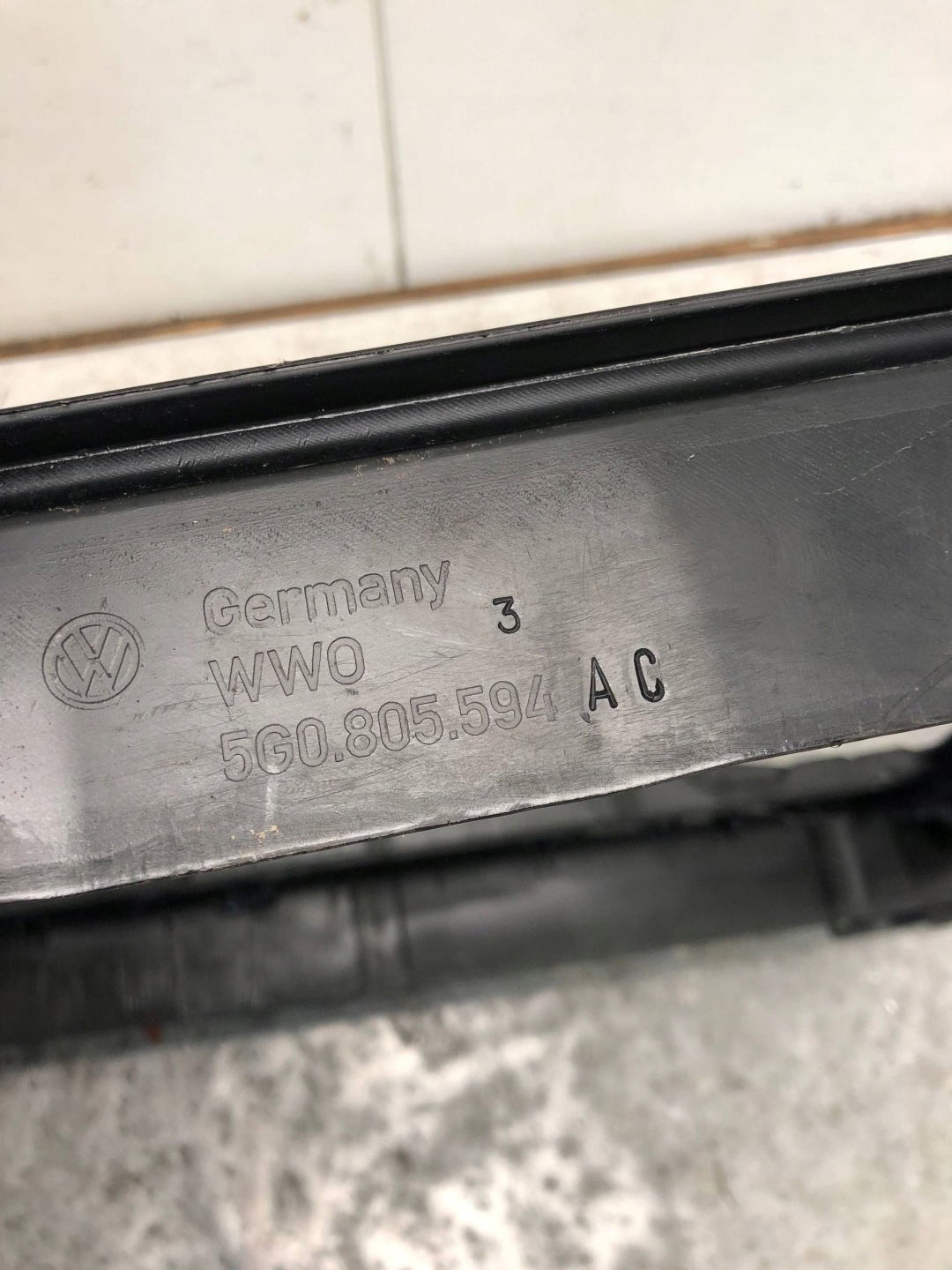 support panel for radiators pillar VW GOLF VII 5G0805594AC