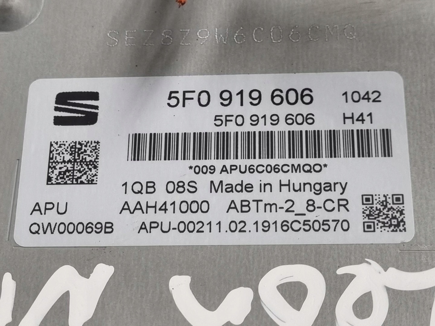 display SEAT Leon 3 facelift 2019 5F0919606