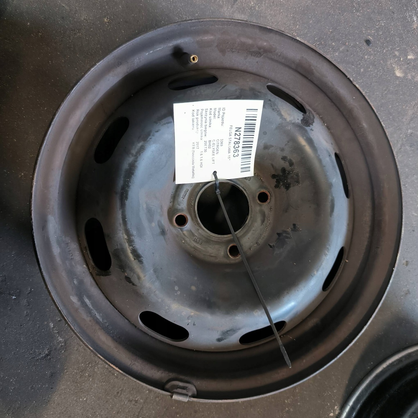disk STALOWA 15'' 4X108 CITROEN C-ELYSEE LIFT
