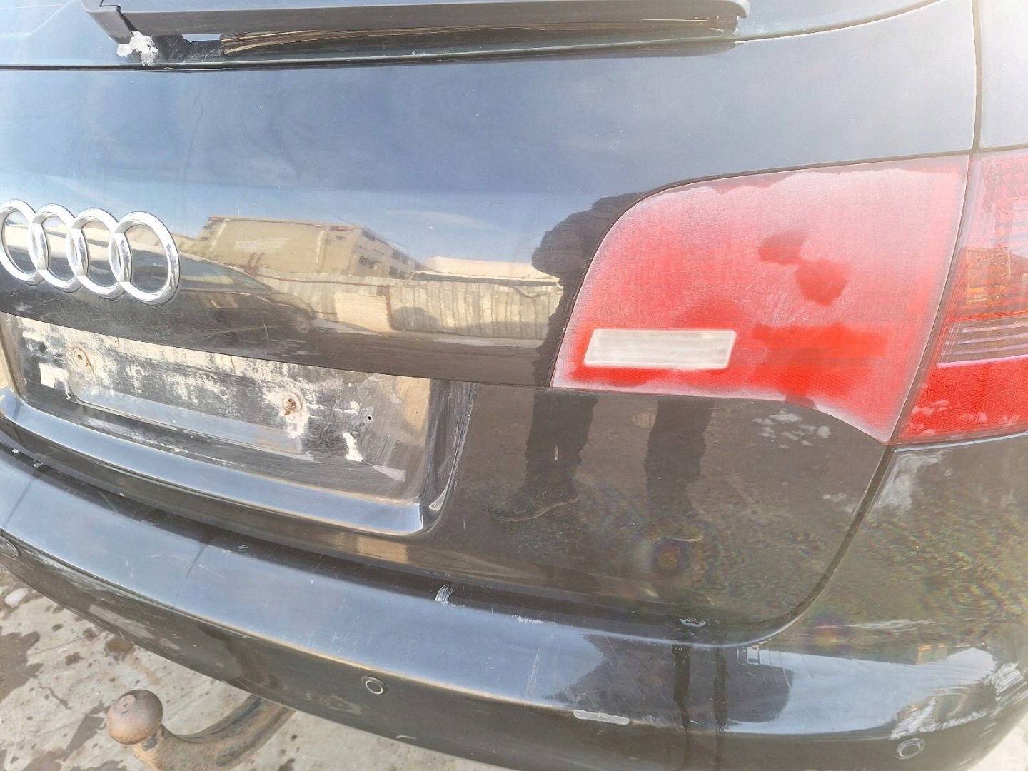 complete rear part AUDI A6 C6 LY9B trunk door boot bumper rear part lights ID: 226317