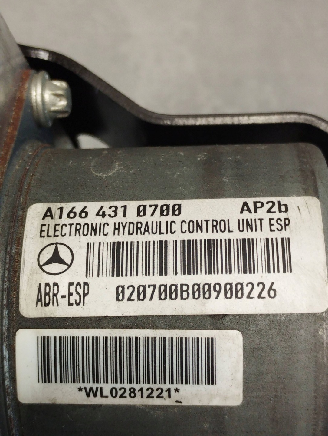 Mercedes-Benz GLE W166 pump control unit ABS A1664310700