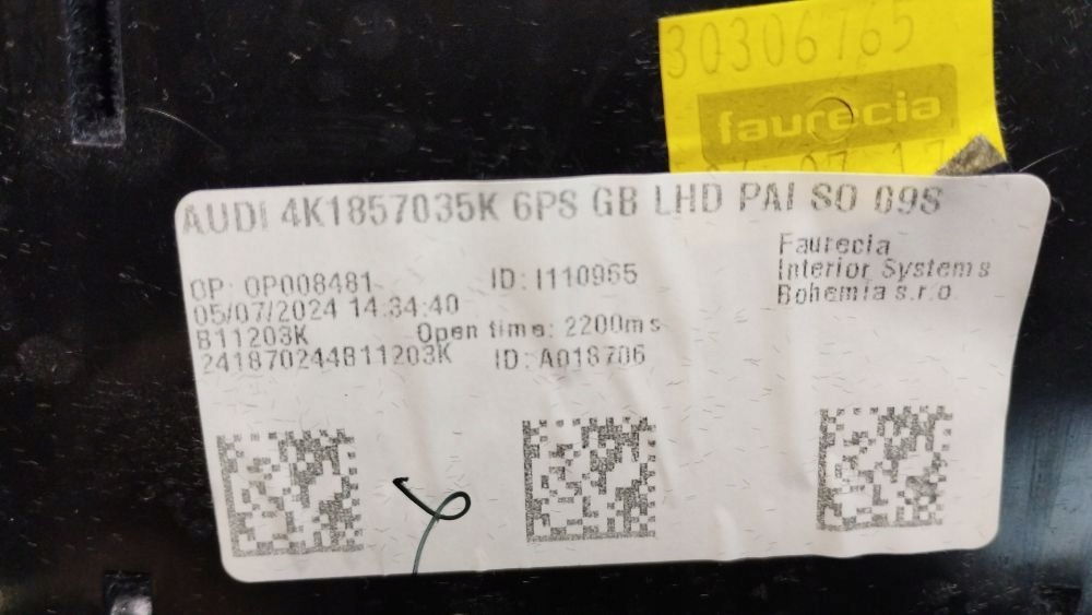 Audi A7 4K Handschuhfach des Beifahrers 4K1857035K