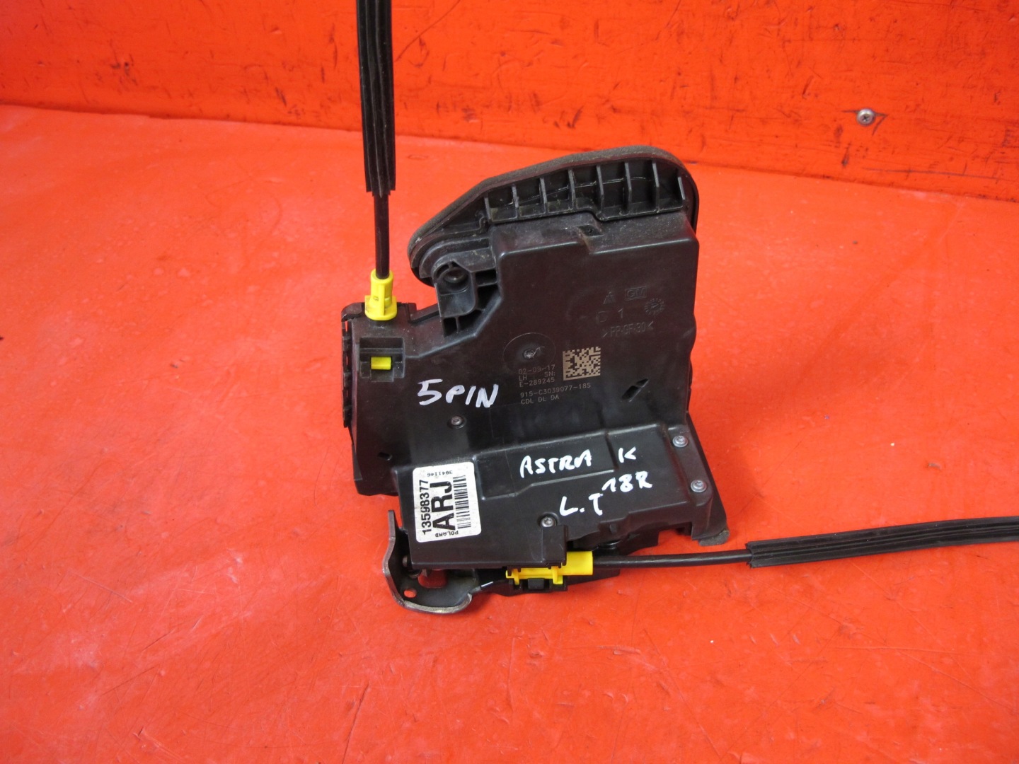 OPEL ASTRA V K 15- lock door left rear part rear