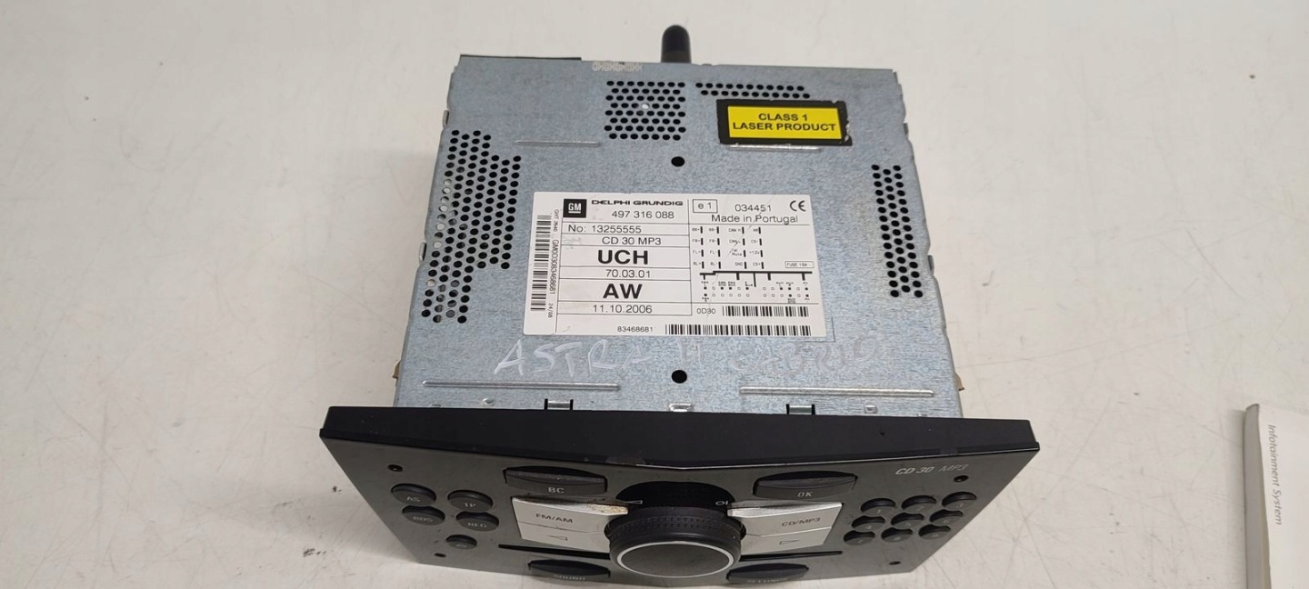 Radio kod display Opel Astra H Cabrio
