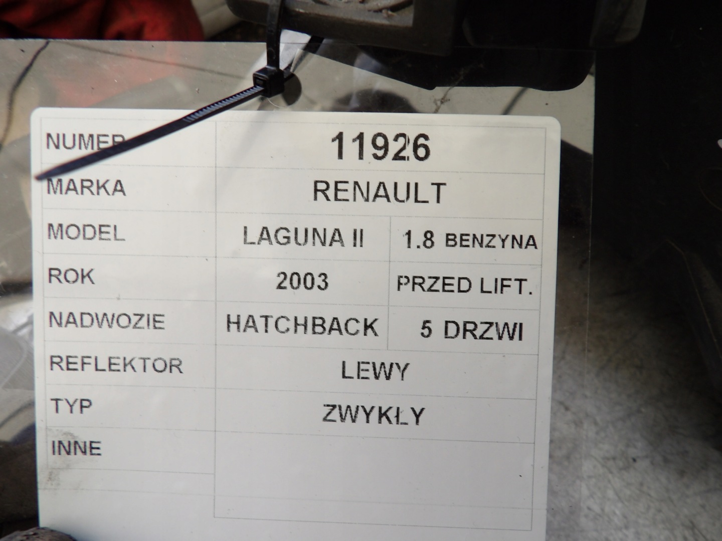 Renault Laguna II light front left